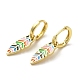 Real 18K Gold Plated Brass Dangle Hoop Earrings(EJEW-L268-008G-02)-1