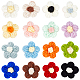 arricraft 32pcs 16 couleurs accessoires d'ornement en tricot de coton faits à la main(DIY-AR0002-09)-1