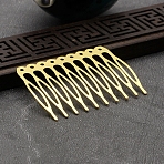 Iron Hair Forks, Viking Hair Accessories for Women, Golden, 53x39mm(PW-WG6BAF6-07)
