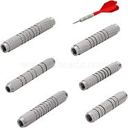 CHGCRAFT 6Pcs 6 Style Iron Dart Barrels for Soft Tip Darts, Gunmetal, 32.5~49.5x7~8mm, 1pc/style(FIND-CA0006-60B)