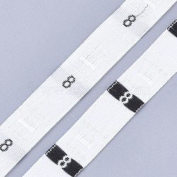 Clothing Size Labels(8), Garment Accessories, Size Tags, White, 12.5mm, about 10000pcs/bag(OCOR-S120D-04)