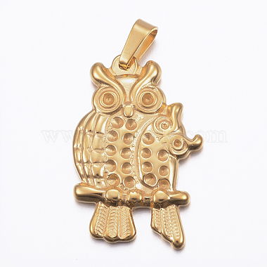 Golden Owl Stainless Steel Pendants