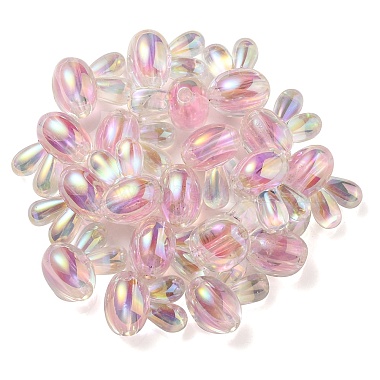 UV Plating Rainbow Iridescent Acrylic Beads(PACR-E001-05H)-3