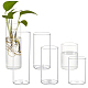 Benecreat 6pcs 3 ornements de vase en verre colonne de style(AJEW-BC0002-25)-1