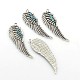 Antique Silver Plated Alloy Wing Big Pendants(ALRI-N019-03)-3