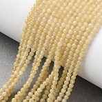 Natural Topaz Jade Beads Strands, Round, 2~2.5mm, Hole: 0.5mm, about 174~178pcs/strand, 14.96''~15.16''(38~38.5cm)(G-Z116-A11-2mm)