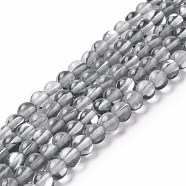 Synthetic Moonstone Beads Strands, Round, Dark Gray, 6mm, Hole: 0.8mm, about 63pcs/strand, 14.57''~15.55''(37~39.5cm)(G-E573-02A-03)