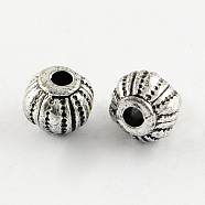 Vintage Acrylic Beads, Lantern, Antique Silver, 8x6mm, Hole: 2mm, about 2900pcs/500g(PACR-S205-39AS)