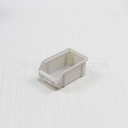 Plastic Miniature Ornaments, Micro Landscape Dollhouse Accessories, Storage Rack, Silver, 25x40x17.9mm(PW-WGB4986-03)