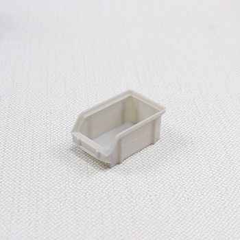 Plastic Miniature Ornaments, Micro Landscape Dollhouse Accessories, Storage Rack, Silver, 25x40x17.9mm