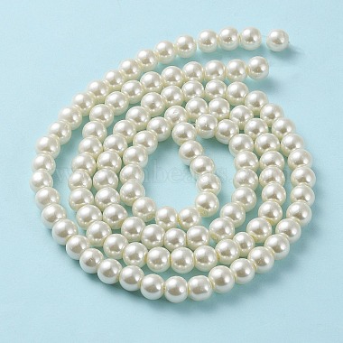 Pearlized Glass Pearl Round Beads Strands(X-HY-8D-B02)-3
