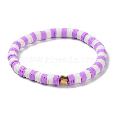 Handmade Polymer Clay Heishi Beads Stretch Bracelets Sets(BJEW-JB05902-02)-3