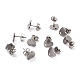 boucles d'oreilles à tige en acier inoxydable anti-ternissement 304(STAS-I183-07A-07P)-1