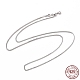 Rhodium Plated 925 Sterling Silver Wheat Chains Necklace for Women(STER-I021-02C-P)-2