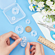 6pcs 6 Size Snowflake Shape Polymer Clay Earring Charms Guide(TOOL-BC0002-30)-3