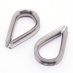 304 Stainless Steel Wire Rope Thimbles, 26x16x5.5mm(STAS-WH0023-18E)