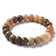 Bodhi Mala Bead Bracelets, Buddhist Jewelry, Stretch Bracelets, Round, Colorful, 2-1/8 inch(5.5cm)(BJEW-N010-004)