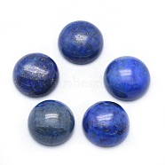 Natural Lapis Lazuli Cabochons, Half Round, Dyed, 13.5~14x6~8mm(G-P393-R11-14mm)