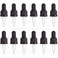 Glass Dropper Set Transfer Graduated Pipettes, Black, 6.5x2.2cm, Fit for 5ml Essential Oil Bottle(PH-TOOL-G011-13A)