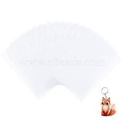 Resin Heat Shrink Sheets Film, For DIY Jewelry Making and Drawing Craft, Clear, 291x212x0.3mm(DIY-WH0304-531B)