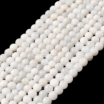 Nature Rainbow Moonstone Round Bead Strands, Grade AB, 4~4.5mm, Hole: 1mm, about 98pcs/strand, 15 inch