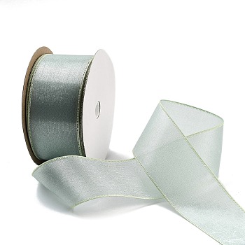 20 Yards Polyester Ribbon, for Gift Wrapping, Light Cyan, 1-1/2 inch(38mm), about 20.00 Yards(18.29m)/Roll