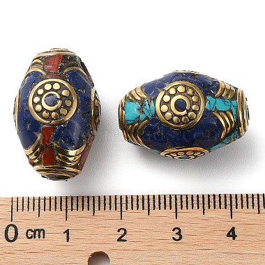 Handgemachte tibetischen Stil Perlen(KK-G473-04AG)-3