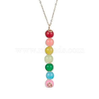 Colorful Round Glass Necklaces