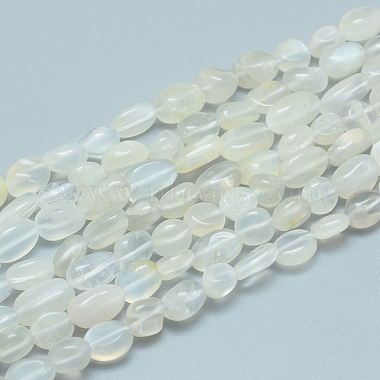 6mm Nuggets Moonstone Beads