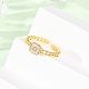 Brass Shell Open Cuff Rings for Women(RJEW-K309-38G)-3