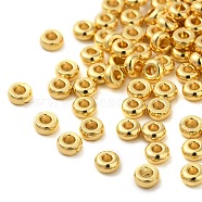 Brass Flat Round Spacer Beads, Golden, 3x1.5mm, Hole: 1mm(KK-M085-19G-NR)