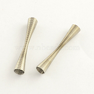 Iron Spring Beads, Coil Beads, Platinum, 41x7mm, Hole: 6mm, about 595pcs/1000g(IFIN-R195-03P)