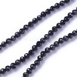 Natural Spinel Beads Strands, Faceted, Round, 2~2.5mm, Hole: 0.5mm, about 180~200pcs/strand, 14.5~16.1 inch(37~41cm)(G-F619-14-2mm)