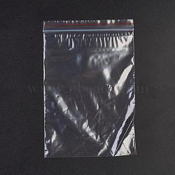 Plastic Zip Lock Bags, Resealable Packaging Bags, Top Seal, Self Seal Bag, Rectangle, Red, 13x9cm, Unilateral Thickness: 1.3 Mil(0.035mm)(OPP-G001-A-9x13cm)