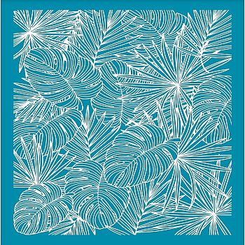 Silk Screen Printing Stencil, for Painting on Wood, DIY Decoration T-Shirt Fabric, Leaf Pattern, 100x127mm