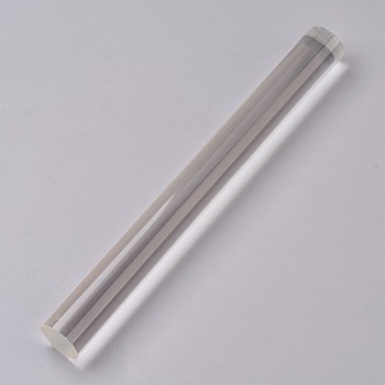 Acrylic Rods Solid, Home Building Decoration Accessories, Plastic PMMA Stick, Column, Clear, 198x20.5mm