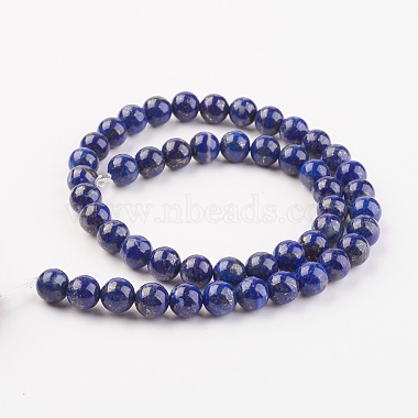 Natural Lapis Lazuli Beads Strands(G-G099-8mm-7C)-2