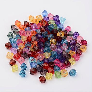 Faceted Bicone Transparent Acrylic Beads(DBB12MM)-2