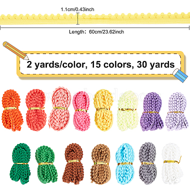 30 Yards 15 Colors Nylon Elastic Ribbon(EC-BC0001-40)-2