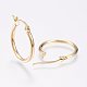 304 Stainless Steel Hoop Earrings(EJEW-F105-12G)-2