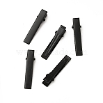 Iron Alligator Hair Clips Findings, Electrophoresis Black, 40x10x10mm(PHAR-E017-01B-EB)