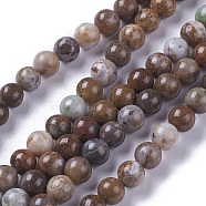 Natural African Opal Beads Strands, Round, 6mm, Hole: 1mm, about 48~50pcs/strand, 15.7 inch(G-P181-05-6mm)