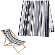 Canvas Cloth Chair Cover, Rectangle with Stripe Pattern, Dark Gray, 1140x430x1.5mm(AJEW-WH0250-31A)
