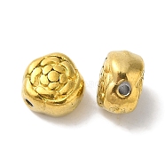 304 Stainless Steel Beads, Flower, Golden, 7x4mm, Hole: 1mm(STAS-I305-158G)