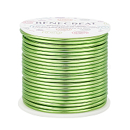Round Aluminum Wire, Yellow Green, 10 Gauge, 2.5mm, about 80.38 Feet(24.5m)/roll(AW-BC0001-2.5mm-26)