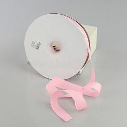 Breast Cancer Pink Awareness Ribbon Making Materials Grosgrain Ribbon, Pink, 5/8 inch(16mm), 100yards/roll(91.44m/roll)(SRIB-D004-16mm-123)