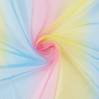 Polyester Mesh Fabric, for DIY Clothing Accessories, Colorful, 1680mm, 3 yards/pc