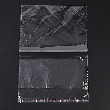 Rectangle OPP Cellophane Bags, Top Self Seal Bags, Clear, 30x20x0.01cm, Inner Size: 26x20cm