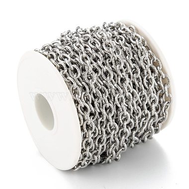 304 Stainless Steel Textured Cable Chains(CHS-O010-04P)-4