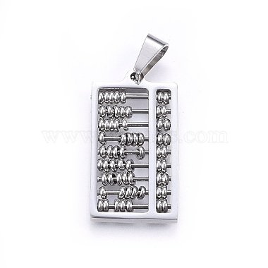 Stainless Steel Color Abacus 304 Stainless Steel Pendants